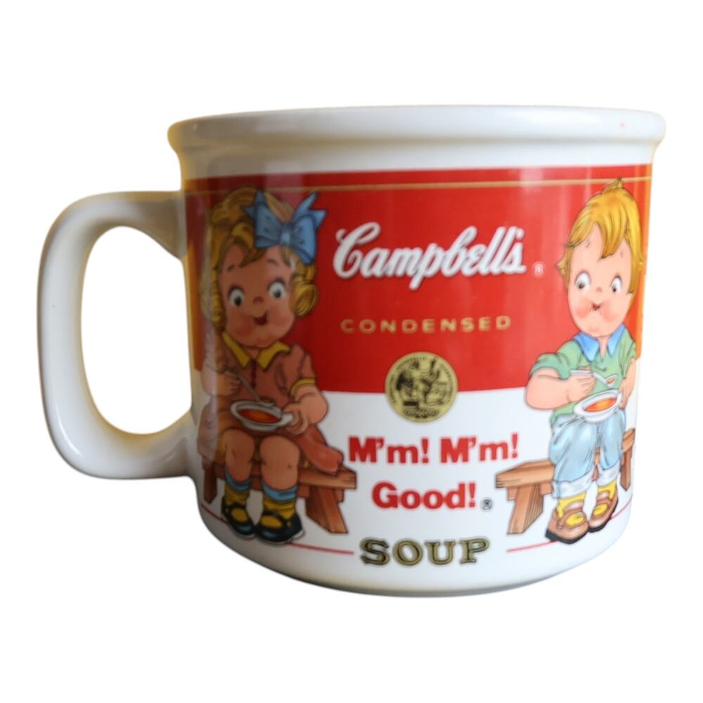 Campbell’s Soup Kids Mug 1999 Westwood 14oz Ceramic Cup M’m M’m Good Vintage